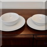 K01. White dishes. 